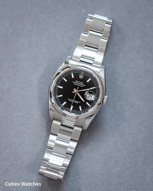 Rolex Datejust 116200 DJ36 Black Dial