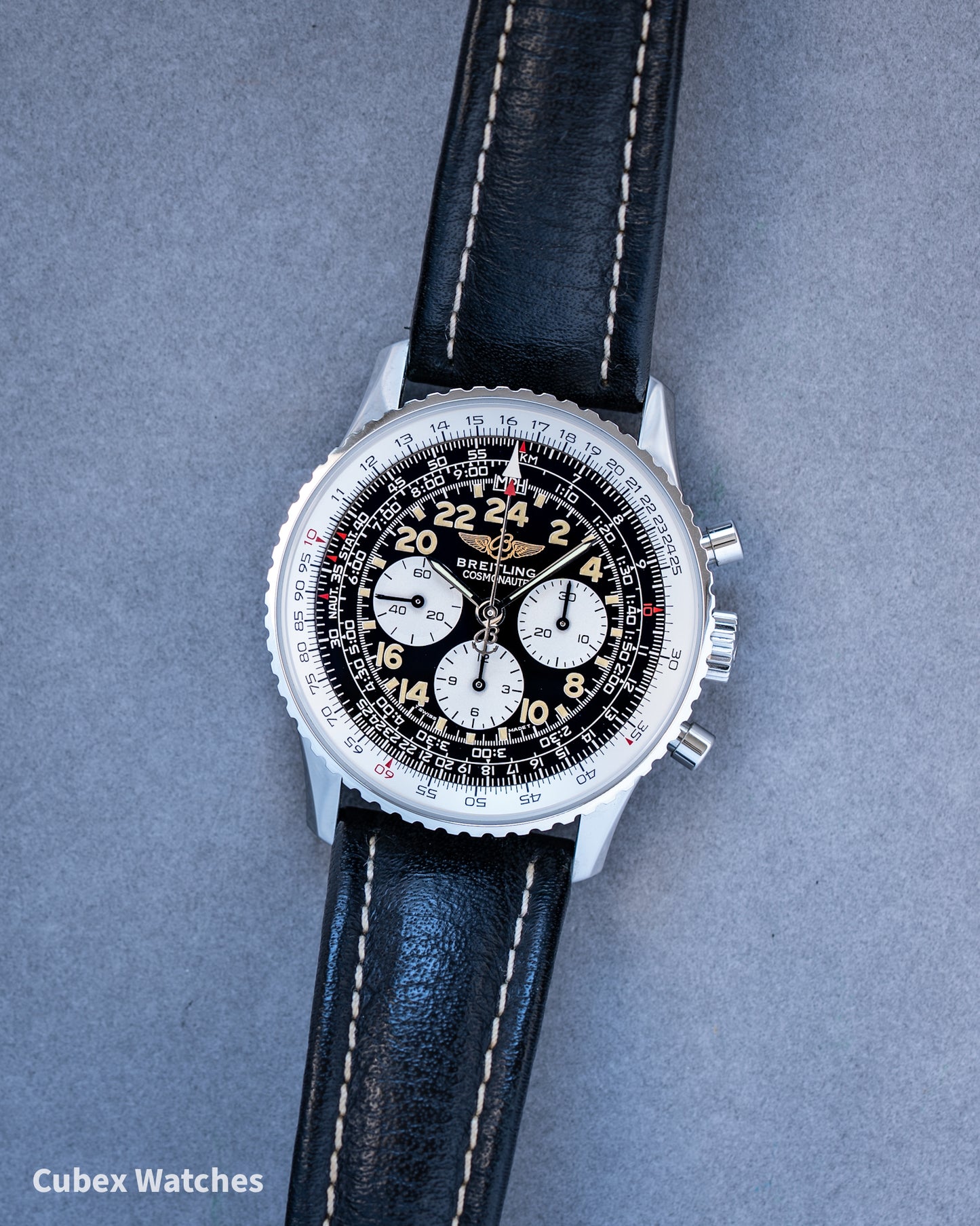 Breitling Navitimer Cosmonaute A12322 Lemania Hand Wound Movement