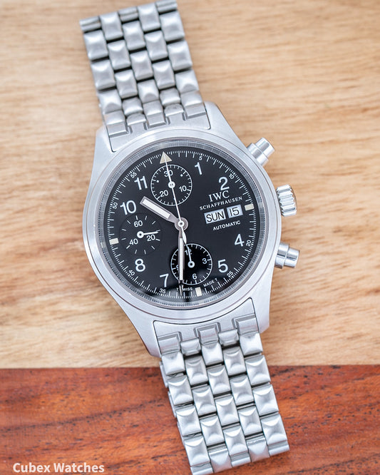 IWC Pilot Chronograph IW3706 Black Tritium Dial
