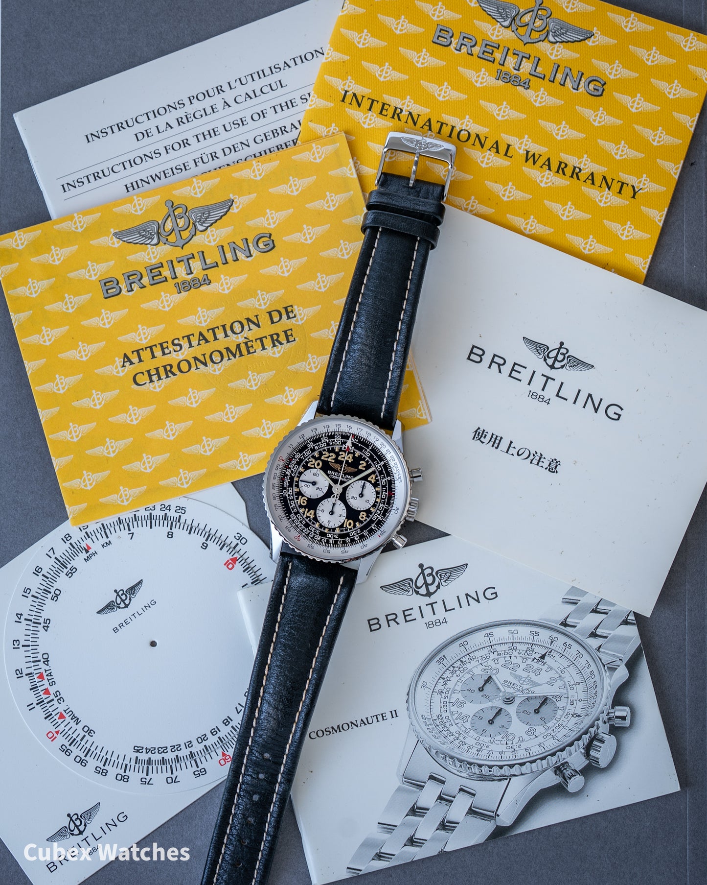 Breitling Navitimer Cosmonaute A12322 Lemania Hand Wound Movement