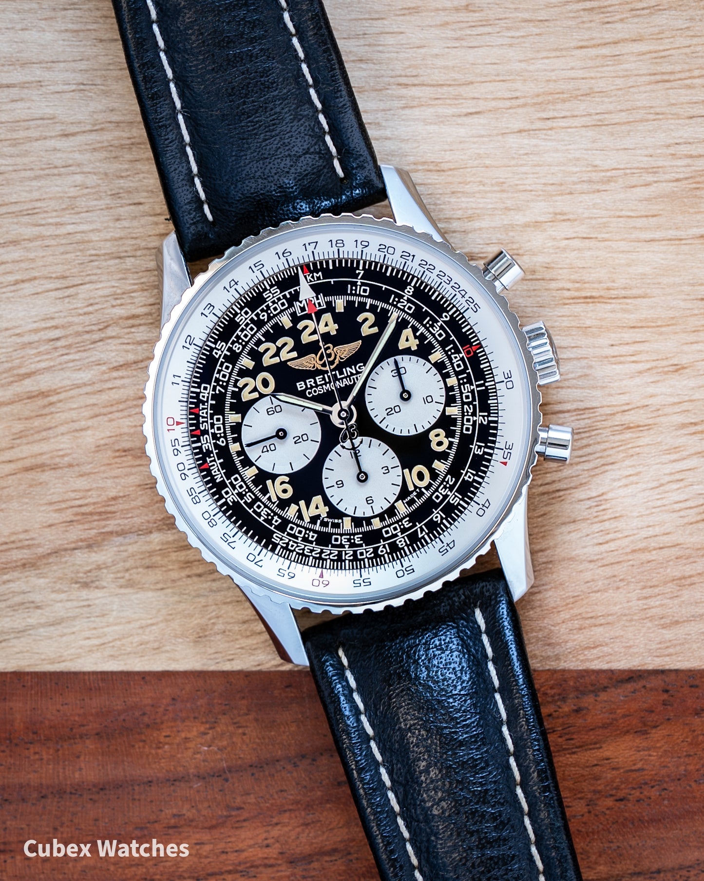 Breitling Navitimer Cosmonaute A12322 Lemania Hand Wound Movement