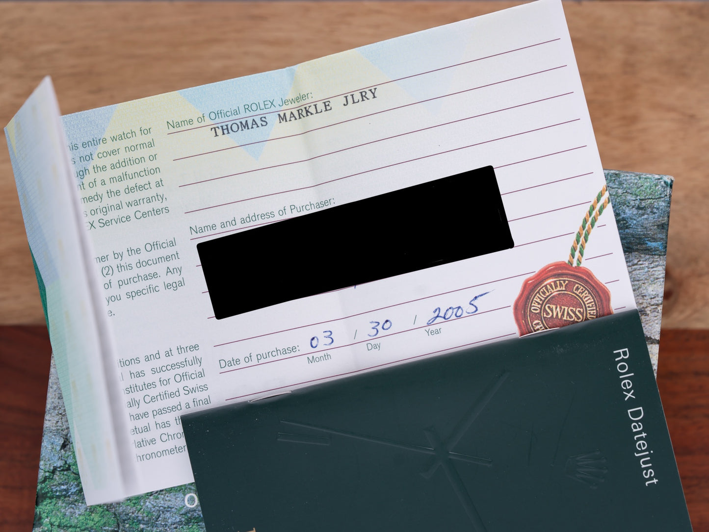 Rolex Datejust White Roman Dial 16200 Full Collectors Set