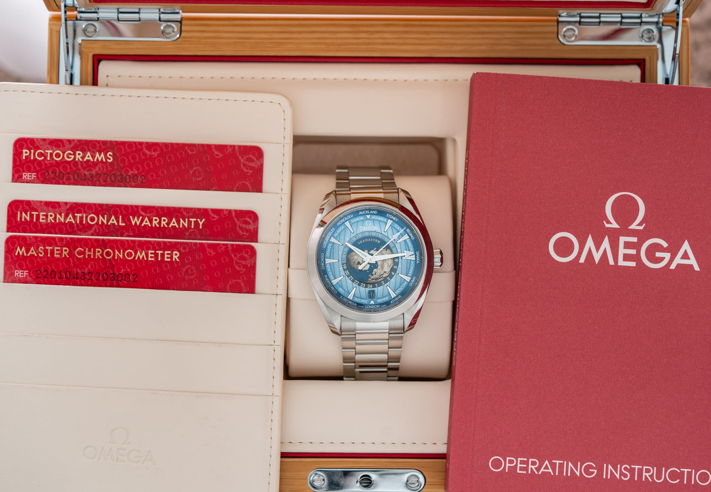 Omega Seamaster Aqua Terra Worldtimer Summer Blue