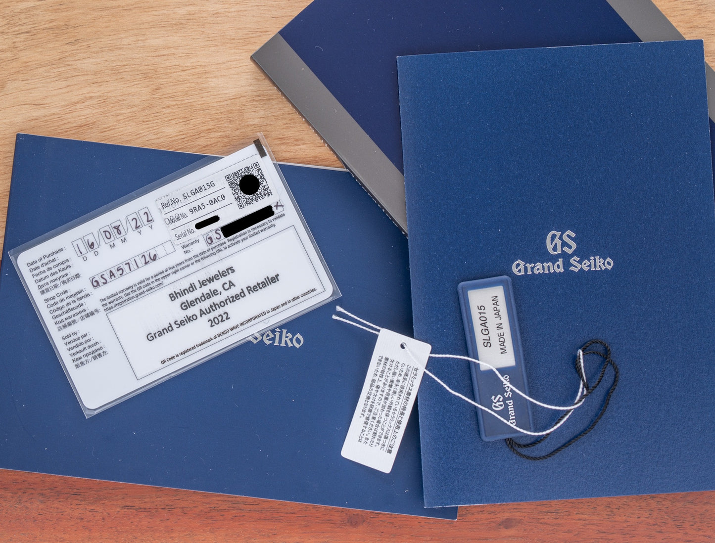 Grand Seiko Evolution 9 SLGA015 "Black Stream"