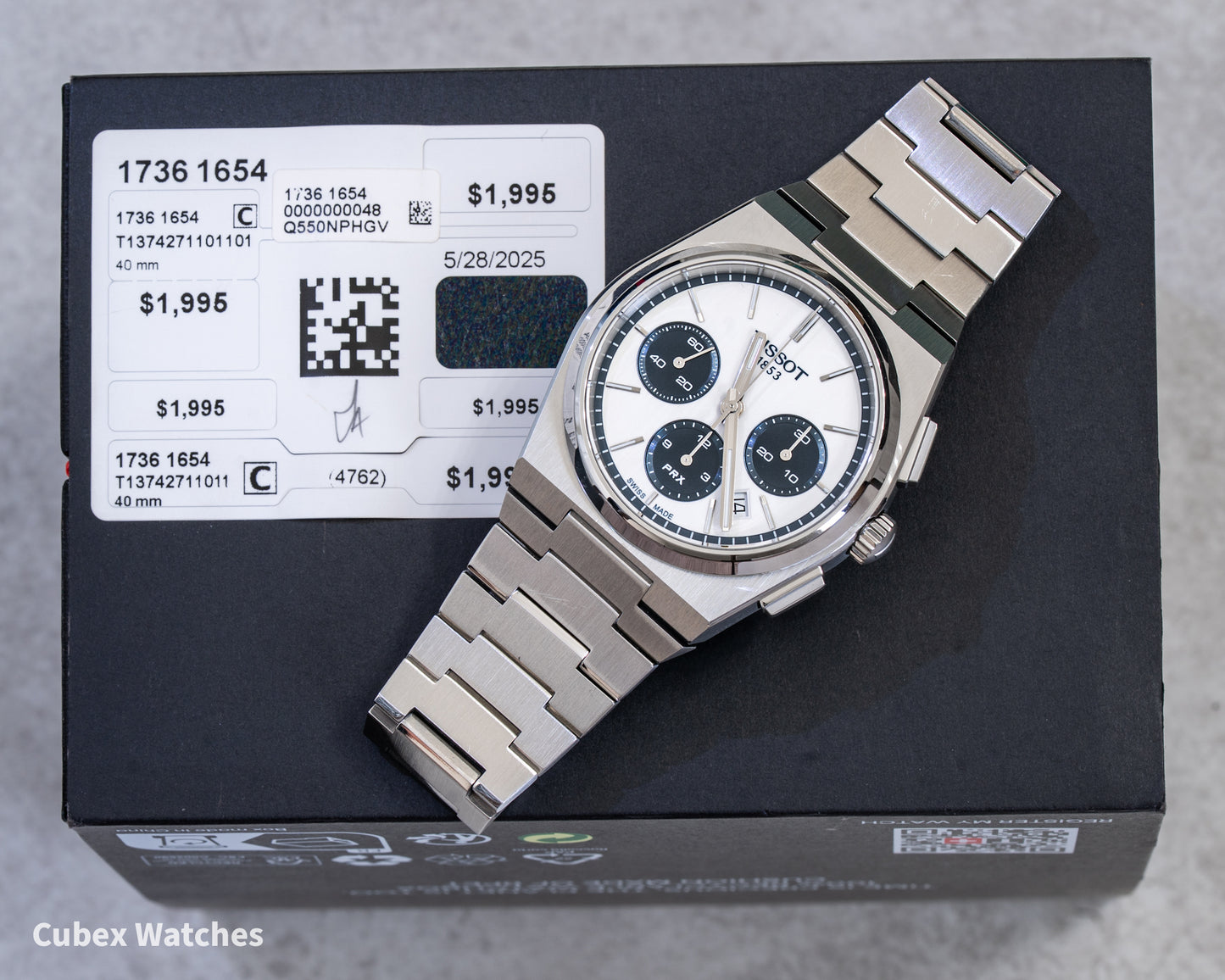 Tissot PRX Chronograph Blue Panda T137.427.11.011.01