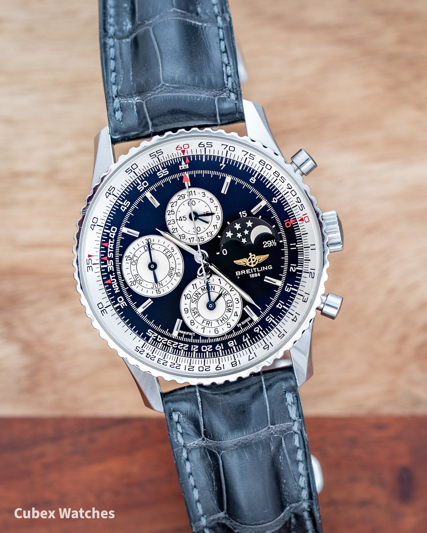 Breitling Navitimer 1461 L.E. Semi-Perpetual Calendar Back Dial