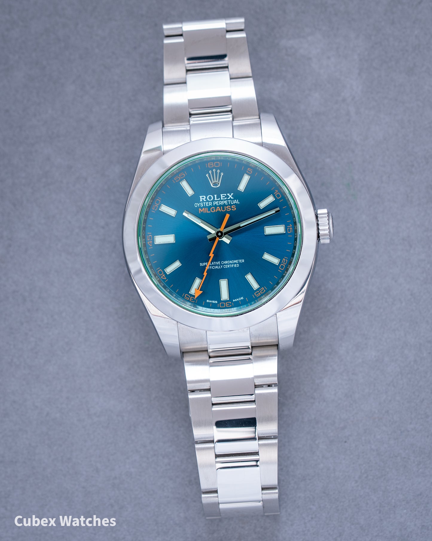 Rolex Milgauss 116400GV Green Crystal Collectors Set