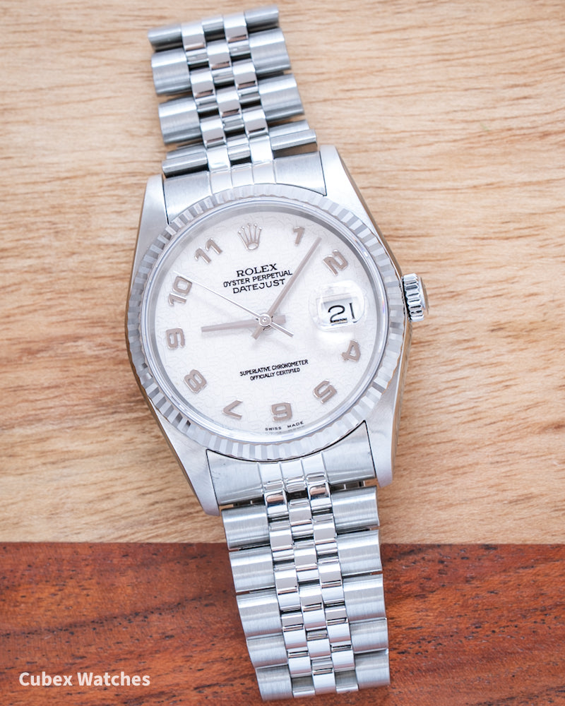 1989 Rolex Datejust 16234 Ivory Computer Dial