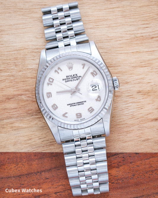 1989 Rolex Datejust 16234 Ivory Computer Dial