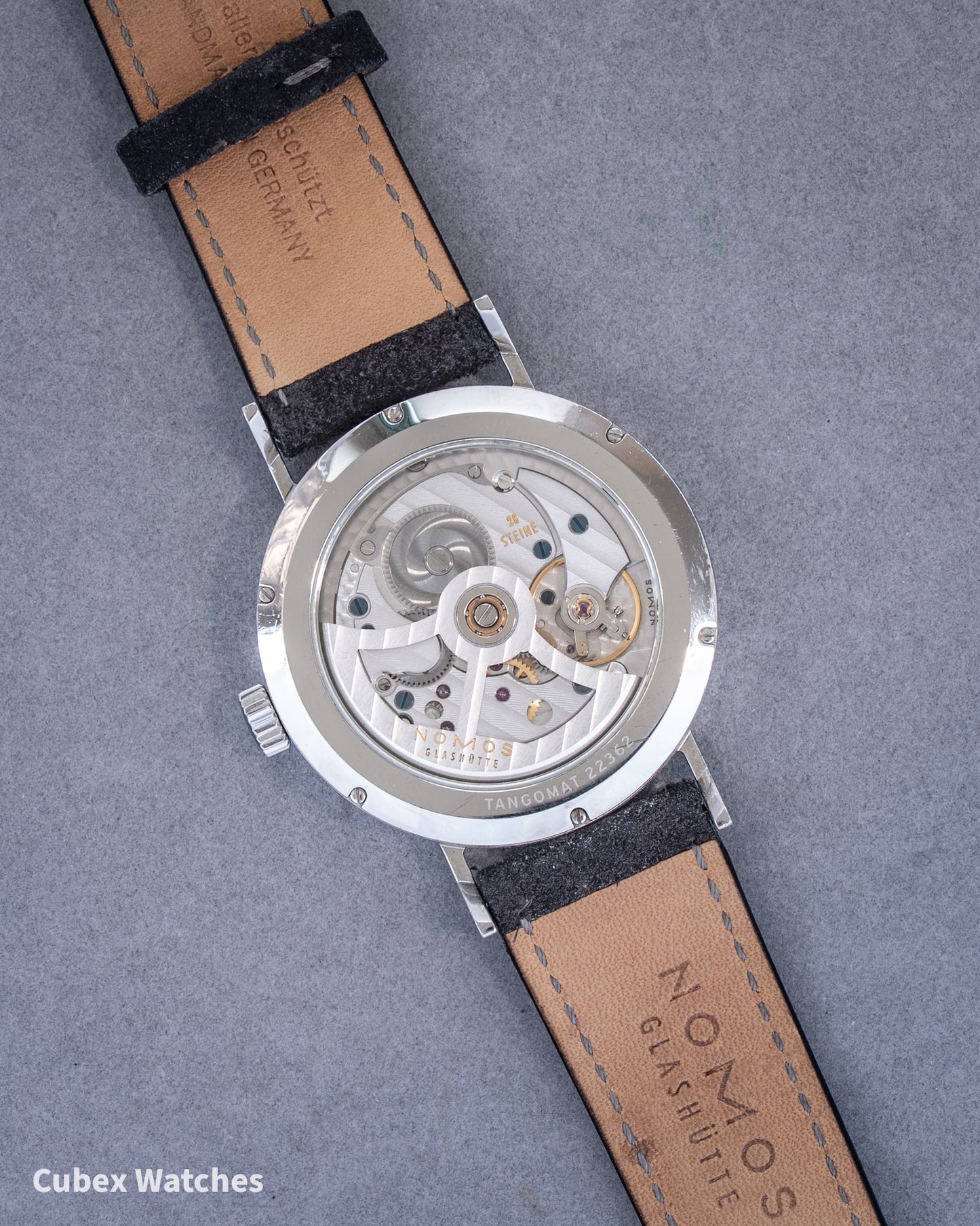 Nomos Glashutte Tangomat Datum 38.3mm Ref. 602