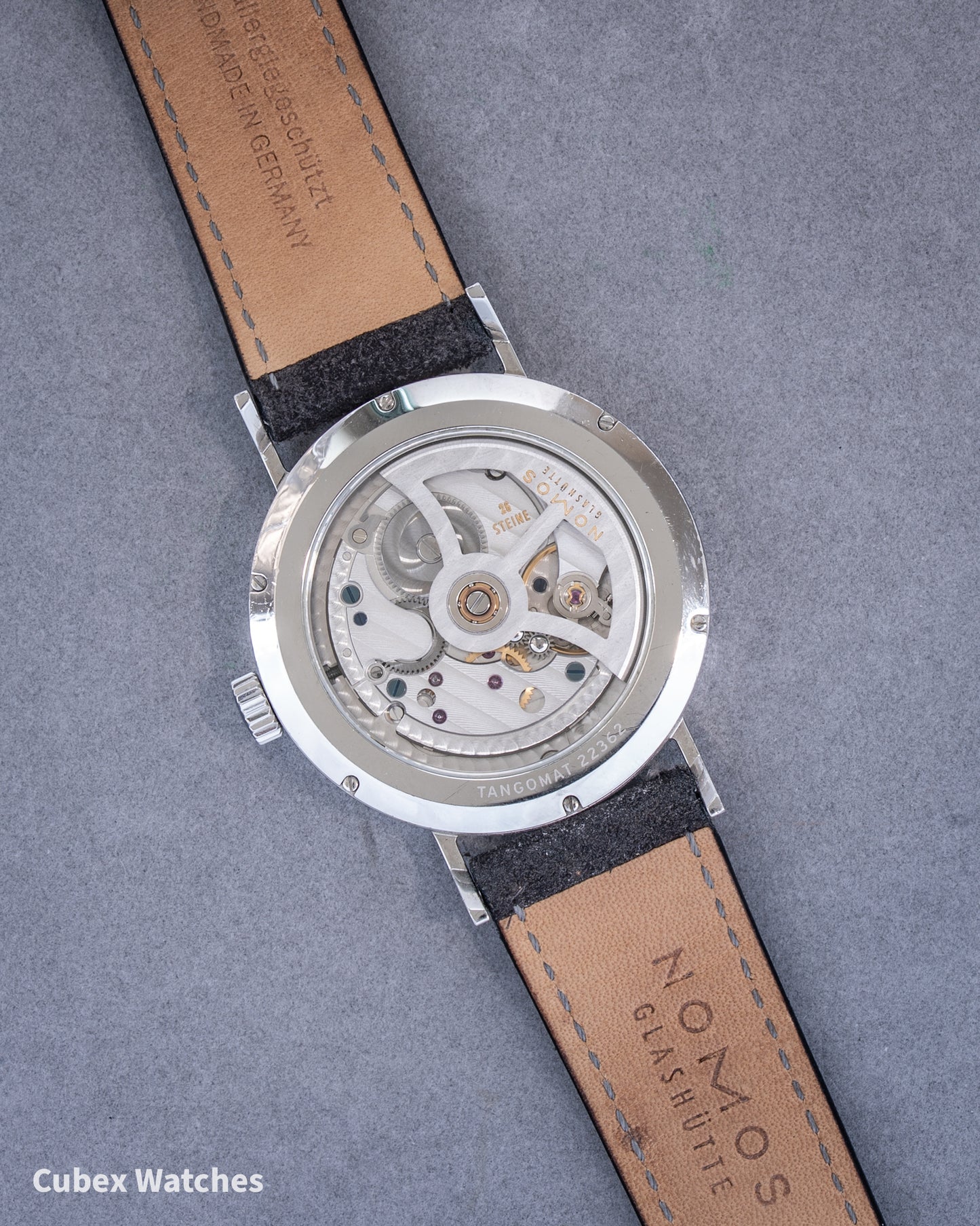 Nomos Glashutte Tangomat Datum 38.3mm Ref. 602