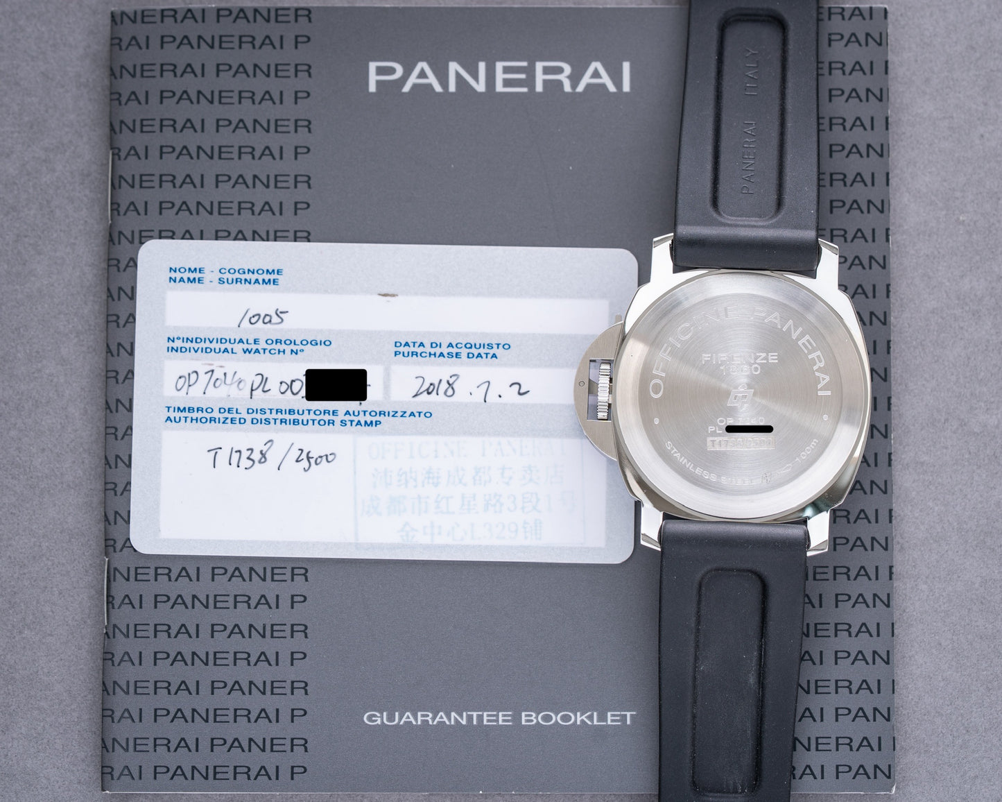 Panerai Luminor Marina Logo 44mm Acciaio PAM01005